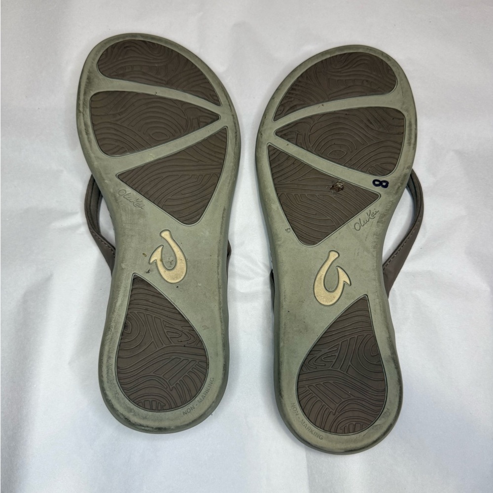 Olukai Women's Ho'opio Hau Sandal - Warm Taupe/Hau - Picture 2 of 4